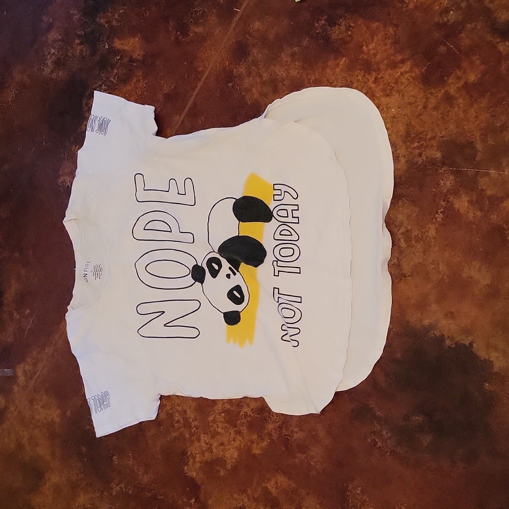 Nope, Not Today On Fire Large Shirt